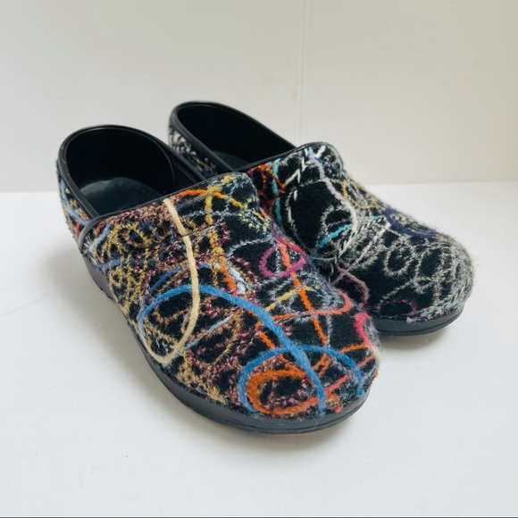 dansko confetti clogs